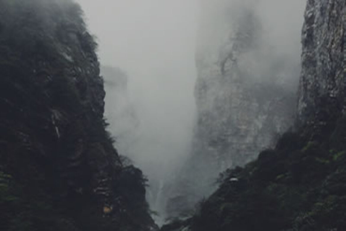 By the mountain square