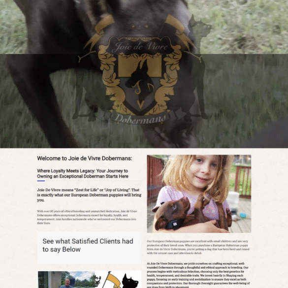 Joie de Vivre Dobermans